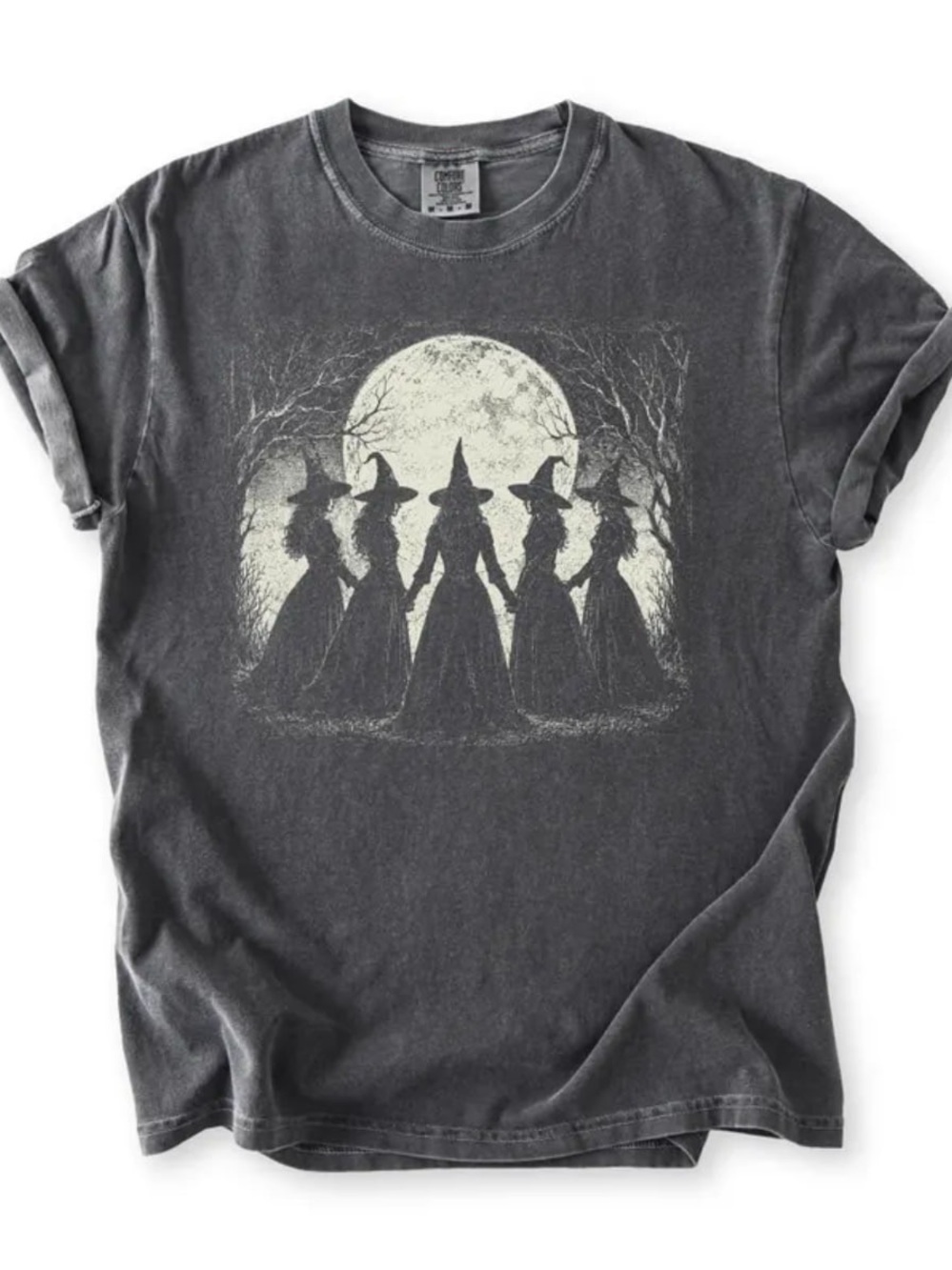 Comfort Colors Witch Circle Graphic Tee